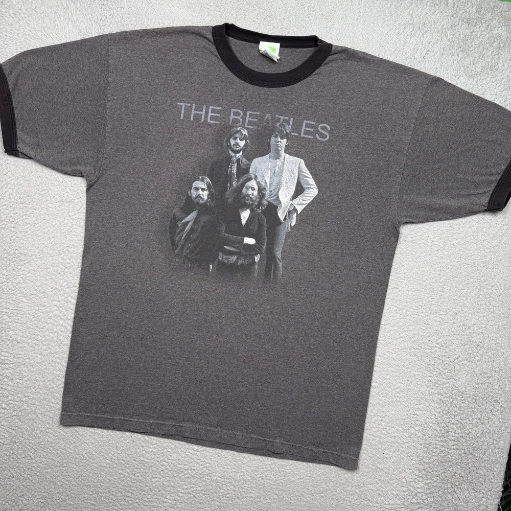 Vintage Y2K The Beatles Band Ringer T-Shirt